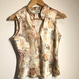 Patterned floral vest